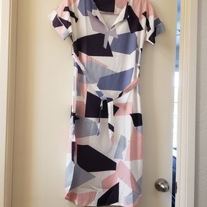 Dress geo print